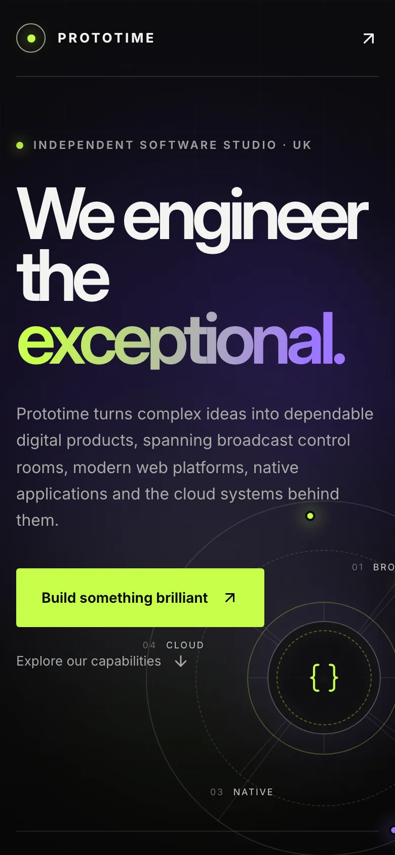 Prototime on a small screen