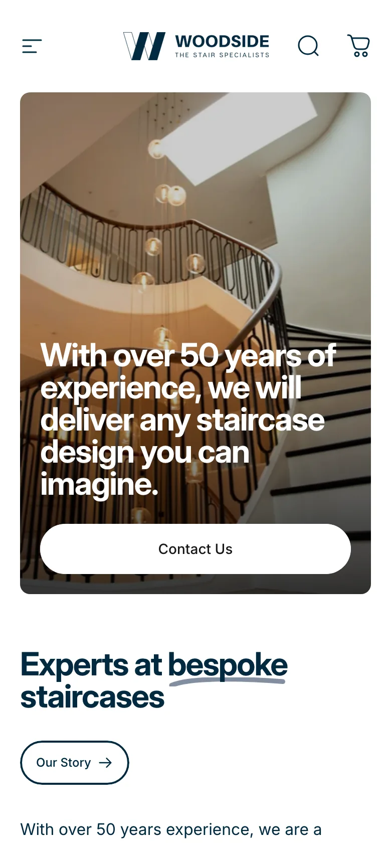 Woodside Stairs on a small screen